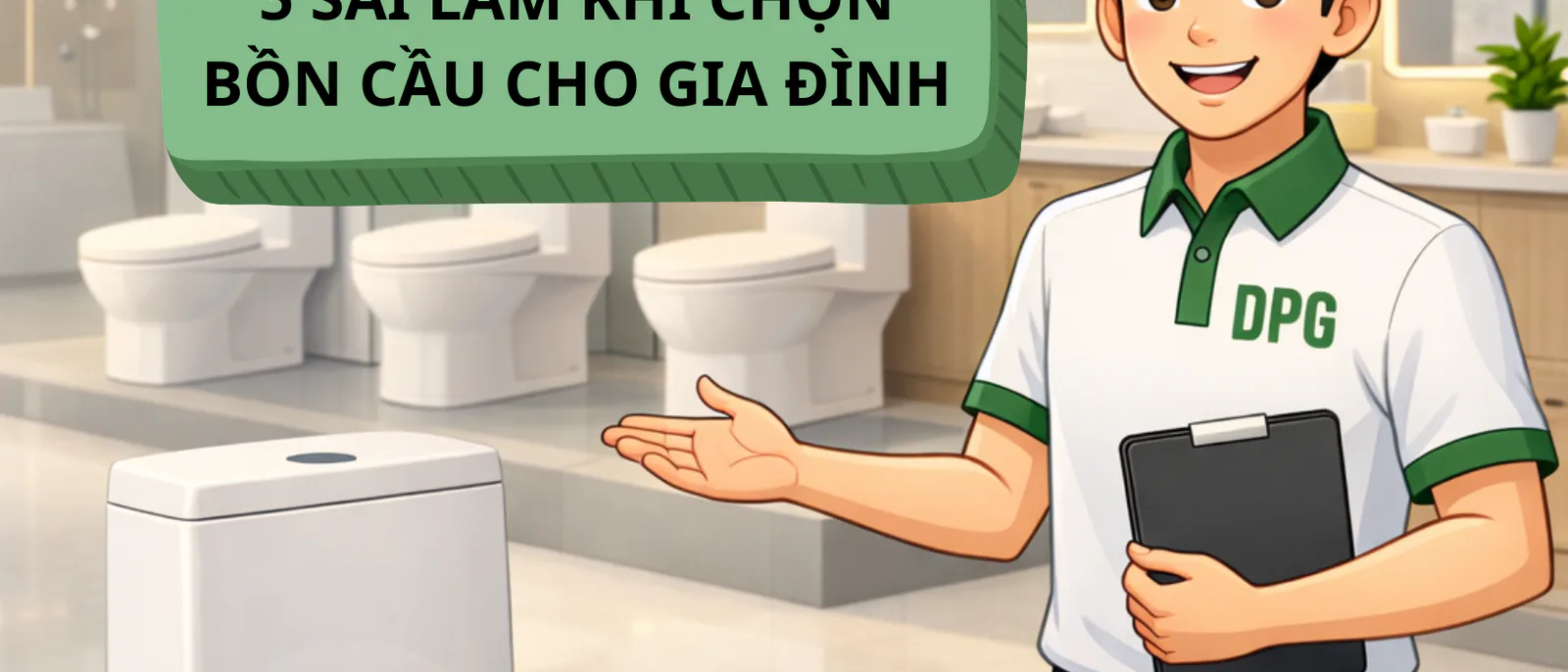 Cách chọn bồn cầu cho gia đình: 5 sai lầm phổ biến cần tránh